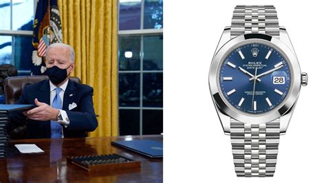 joe biden rolex datejust|President Joe Biden Wore a Rolex Datejust Watch to His .